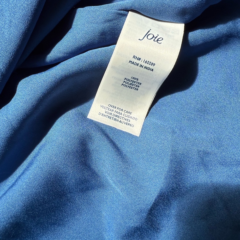 Joie Women’s Blue Tiered Printed Midi Dress Parisian Paisley NWT Size M - Picture 11 of 14